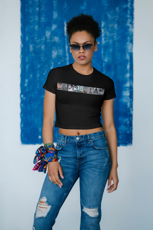 Women's "Through the Lens" Design Crop Tee